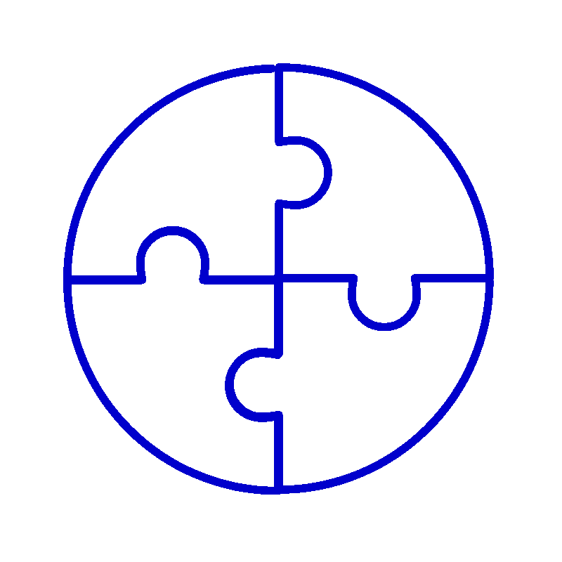 Animated icon of circle puzzle